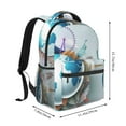 thumbnail image 2 of Fotbe Let's go Travel Pattern Casual Backpack for School, Travel, and Outdoor Activities - Durable, Lightweight, and Comfortable, 2 of 5