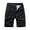 AB225 Black, variant on Men'S Cargo Shorts Solid Color Elastic Waist Straight Leg Shorty Breathable Fashion Man Daily Street Shorts Army Green Size 28