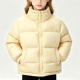 thumbnail image 2 of SKIYLEVZ Girls' Puffer Jacket Mock Neck Quilted Padded Coats Lightweight Breathable Warm Winter Outerwear 1-12 Years, 2 of 9