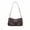 Brown, variant on Leopard Print Y2K Shoulder Hobo Bag for Women, Retro PU Leather Spliced Underarm Purse with Metal Buckle, Zipper Closure Casual Handbag