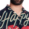 thumbnail image 5 of Valentine's Day Font Men's Short Sleeve Shirts, Casual, Printed, Button Down, Beach Shirt - Spread Collar Tops for Summer Beach Fun, 5 of 6