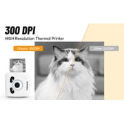 Portable Thermal Printer TP6S for iPhone and Android Phone, 300DPI Wireless Bluetooth Small Thermal Inkless Mini Sticker Printer for Pictures, Travel, Label, DIY, Kids Gifts