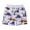 White, variant on Hiijoy Toddler Boys Dinosaur Print French Terry Shorts Versatile Active Shorts, Sizes 1-7