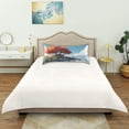 thumbnail image 6 of Dailycode Satin Pillow Case Standard Silk Pillow Cover for Hair and Skin Envelope Closure Tree House on Island 20"x26", 6 of 9