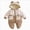 Khaki, variant on 6-12 Months Infant Baby Winter Hooded Snowsuits Romper Cute Jumpsuits Outfits Warm Onsie Outfits Infant Winter Clothes