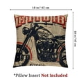 thumbnail image 4 of nygtbtfer Throw Pillow Cover Motor Motorcycle Helmet Part Bike Biker Black Pillowcase Square Pillow Case White, 4 of 7