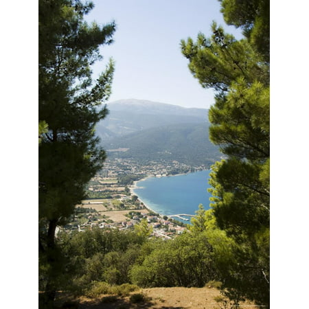 View from Top of Hill Near Sami, Kefalonia (Cephalonia), Ionian Islands, Greece Print Wall Art By R H