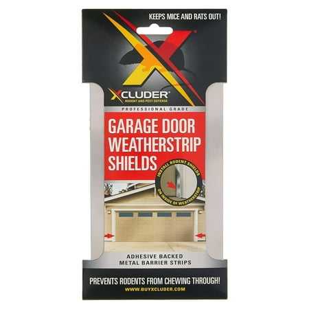 Xcluder 8" x 1” Stainless Steel Door Strips (Pack of 2), Rodent Proof