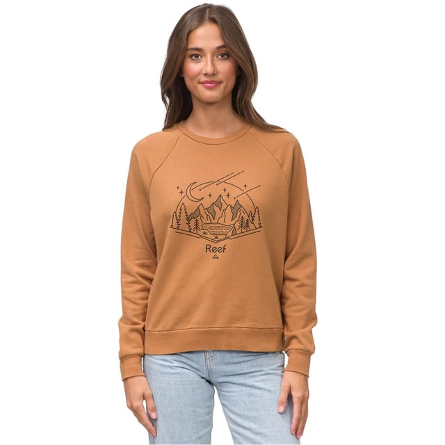 Reef Womens Shelter Sweatshirt brn1 S