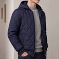 thumbnail image 4 of Mens Winter Jackets Zip Up Hooded Jackets Casual Jacket Men Coat Navy S, 4 of 7