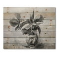 thumbnail image 3 of Designart 'Black and White Still Life Of Flowers In A Vase' Traditional Print on Natural Pine Wood, 3 of 5
