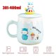 thumbnail image 5 of Taza de cerámica de 350ml, cuchara con forma de corazón para niña, taza con tapa, taza de café creativa para desayuno en el hogar de gran capacidad con dibujos animados, 5 of 5