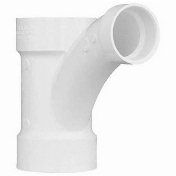 PVC Wye and 45 Degree Elbow, Hub, 3 in x 3 in x 2 in Pipe Size 1WJX3