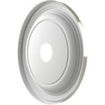 thumbnail image 4 of Ekena Millwork 19"OD x 3 1/2"ID x 1 1/2"P Traditional Thermoformed PVC Ceiling Medallion (Fits Canopies up to 11 1/2"), Bright Coat Chrome, 4 of 10