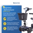thumbnail image 2 of Journey Adventure Mobility Scooter, Electric Motorized Travel Scooter for Seniors, Blue, 2 of 5