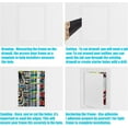 thumbnail image 5 of Plumbing Access Panel for Drywall Ceiling 1 PC,Plastic Bathroom Wall Access Door,Alarm Wall Access Panel,Services Access Hole Cover,Removable Opening Flap Cover Plate-Plumbing,Electricity, 5 of 7