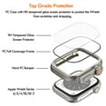 thumbnail image 5 of For Apple Watch Series 6/5/4/SE 2 [44mm] Case, IC ICLOVER [Looks like Ultra Protector Case] Full Cover Snap-on Cover with Built-in Clear Glass Screen Protector for iWatch Series 6/5/4/SE 2, Titanium, 5 of 8
