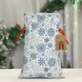 thumbnail image 5 of Naloa Retro ice blue snowflakes Drawstring Christmas Bags, 3D Xmas Gift Bags, Christmas Wrapping Bags, Xmas Goodie Bags, Treat Pouch Bags, Party Favor Bags-, 5 of 9