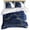 Blue, variant on 3 Piece Navy Blue Gold Duvet Cover Set Queen Size,Microfiber Comforter/Quilt Cover with Corner Ties and 2 Pillowcases,Abstract Line Art Troditional Ink Painting All Season Bedding with Zipper Closure