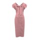 thumbnail image 4 of Vestido de Verano para las Mujeres sin Mangas Cuello en V con Mangas Voladoras, Color Sólido Y Vestido Sexy Fluido para las Mujeres, 4 of 6