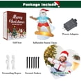 thumbnail image 5 of 8FT Christmas Inflatables Outdoor Surfing Santa Claus Decoration, Blow up Christmas Decor with Bright LED Light for Holiday/Christmas/Yard/Garden/Party, 5 of 9