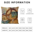 thumbnail image 5 of Qinduosi Brown Decorative Throw Pillow Covers Set of  Teal Pillow Cover Modern Geometry Abstract Art Decorative Pillows for Living Room Bedroom Sofa Couch Outdoor Pillow Covers, 5 of 5