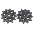 thumbnail image 1 of 12T 11-Speed Rear Derailleur Pulley Set for SRAM FORCE AXS RIVAL CX1, Black Plastic-Steel Bearing Pulleys, Smooth Shifting, Durable Construction, Easy Installation, Compatible with X01 GX XX1 Eagle, 1 of 5