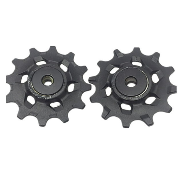 12T 11-Speed Rear Derailleur Pulley Set for SRAM FORCE AXS RIVAL CX1, Black Plastic-Steel Bearing Pulleys, Smooth Shifting, Durable Construction, Easy Installation, Compatible with X01 GX XX1 Eagle
