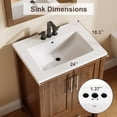 thumbnail image 2 of Freestanding Bathroom Vanity with Integrated Sink, Wood Storage Cabinet with Soft Close Doors and Drawer, Modern Floor Standing Vanity Set for Bathroom Organization, Multiple Sizes Colors Available, 2 of 6