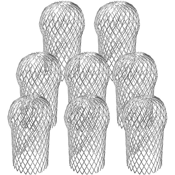8 Pack Gutter Guards - 3.5 Inch Expandable Aluminium Filter Strainer, Gutter Strainer Gutter Downspout Protectors for Preventing Blockage Leaves Debris