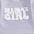 thumbnail image 5 of CAICJ98 Newborn Baby Girls Romper Outfits Mama's Girl Embroidery Striped Ruffle Jumpsuit Bodysuit Infant Fall Winter Spring Clothes (Purple,0-3 Months), 5 of 6