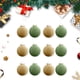 thumbnail image 4 of Fiudx Liquidación De Ahorros De Verano Bolas De Navidad Flocadas Adornos De Bolas De Árbol De Navidad Bolas De Plástico Adornos Colgantes Decorativos De Navidad Decoración Del Árbol De Navidad, 4 of 4
