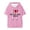 Pink, variant on I Love Malcolm Todd Hooded T-shirt Women Men Fashion Short Sleeve Tee