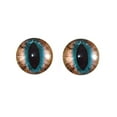 thumbnail image 3 of Brown and Teal Cat Glass Eyes, 3 of 11