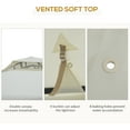 thumbnail image 4 of Outsunny 9.6' x 9.6' Patio Gazebo, Outdoor Canopy Shelter, Cream White, 4 of 9