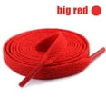 thumbnail image 2 of XMMSWDLA Flat Double Layer Shoe Laces for Sneakers, Thick Flat Sneakers Shoelaces Red, 2 of 4