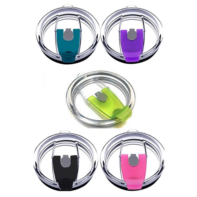 Riwesomey Juego de 5 unidades de tapa de repuesto para taza Interior de coche, tapas para salpicaduras de botellas a prueba de derrames, accesorio de Automoción decorativa y accesorios Riwesomey VI017025-00B