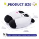 thumbnail image 2 of H HOMEWINS Almohada de viaje para niños pequeños – Almohada suave para el cuello, la cabeza y la barbilla, lindo animal cómodo en cualquier posición sentada para avión, coche, tren, lavable a máquina,, 2 of 5