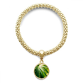 thumbnail image 1 of Pendentif Rond nature en bracelet Chaîne de Bijoux Vert, 1 of 3