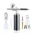 thumbnail image 2 of Upgraded Auto Mini Airbrush Kit with Compressor 0.3mm Nozzles Portable Handheld Single-Action Cordless Gun Set For Tattoo DIY ,Unique Blowing, 2 of 4