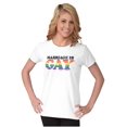 thumbnail image 4 of Marriage Is Gay LGBTQ Rights Pride Womens Fitted Plus Size Graphic Tee Brisco Brands 2X, 4 of 5