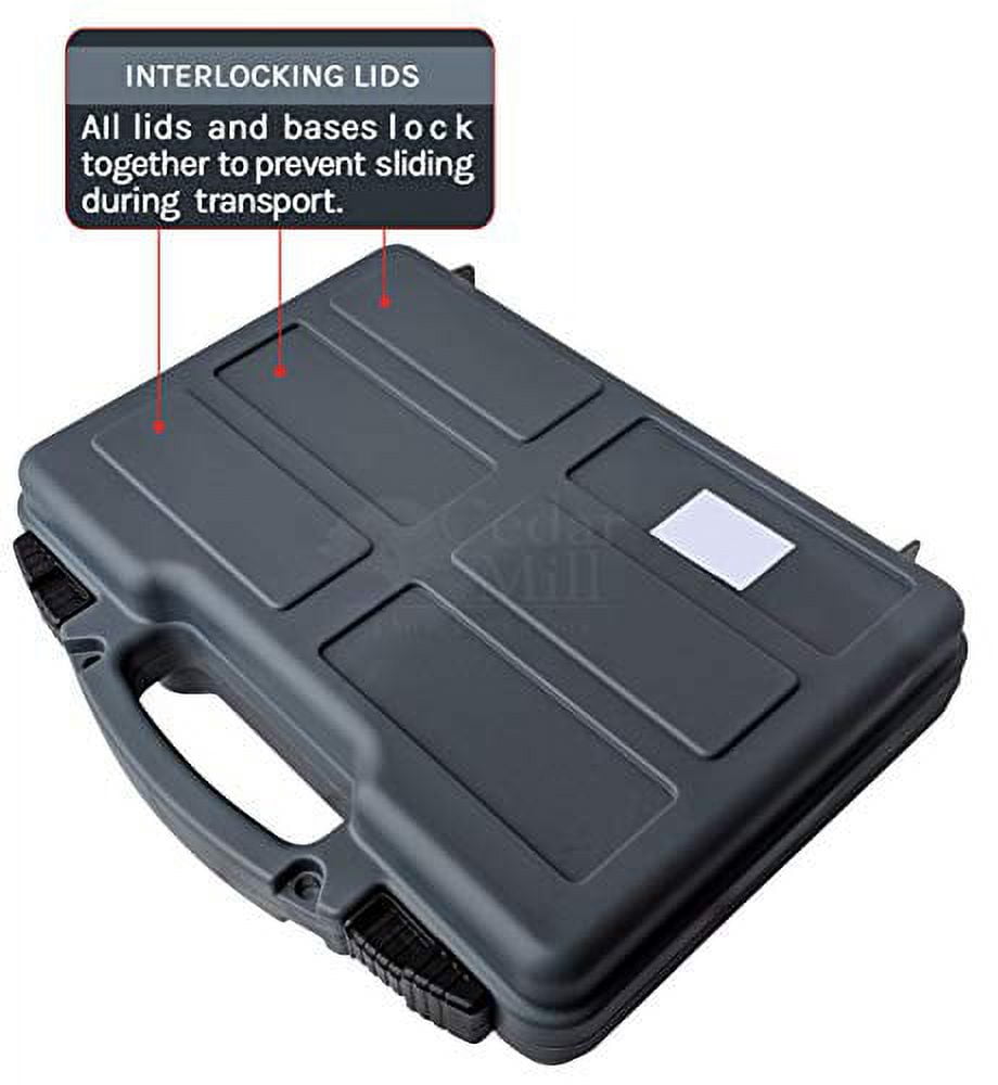 Premium Pick & Pluck Hard Pistol Case - 12 x 8 | Urban GRAY