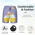thumbnail image 5 of Gaeub Corgi Washing in Bathtub Mens Swim Trunks Stretch Beach Shorts Quick Dry for Men Swim Shorts Swimwear with Pockets- Small, 5 of 9