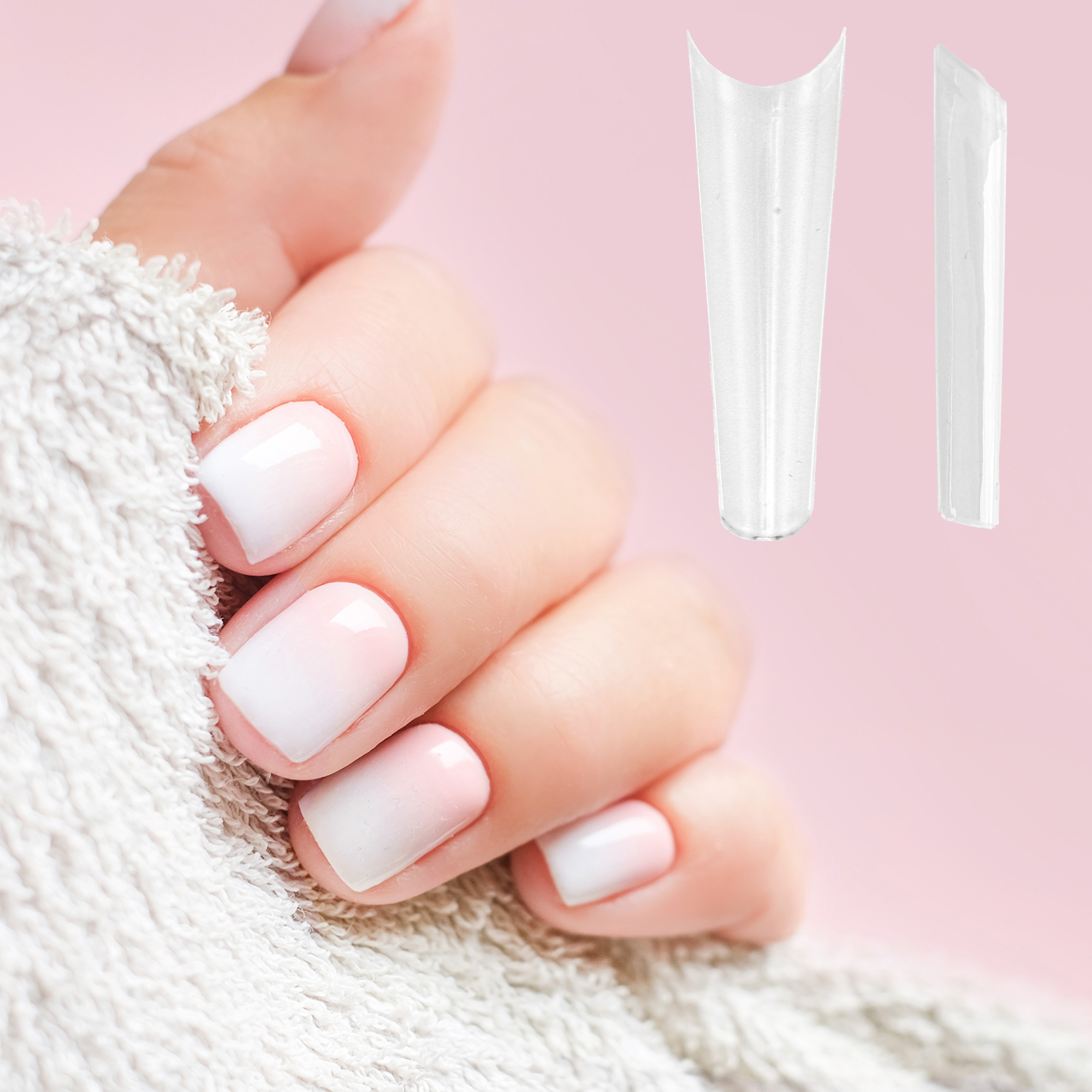 Unique Bargains Women's Plating Full Coverage Nail Kit Clear 1 Set