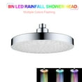 thumbnail image 1 of Labymos LED Rainfall Shower Head 8inch Round Shower Head Multiple Colors Automatically Color-Changing Showerhead for, 1 of 8