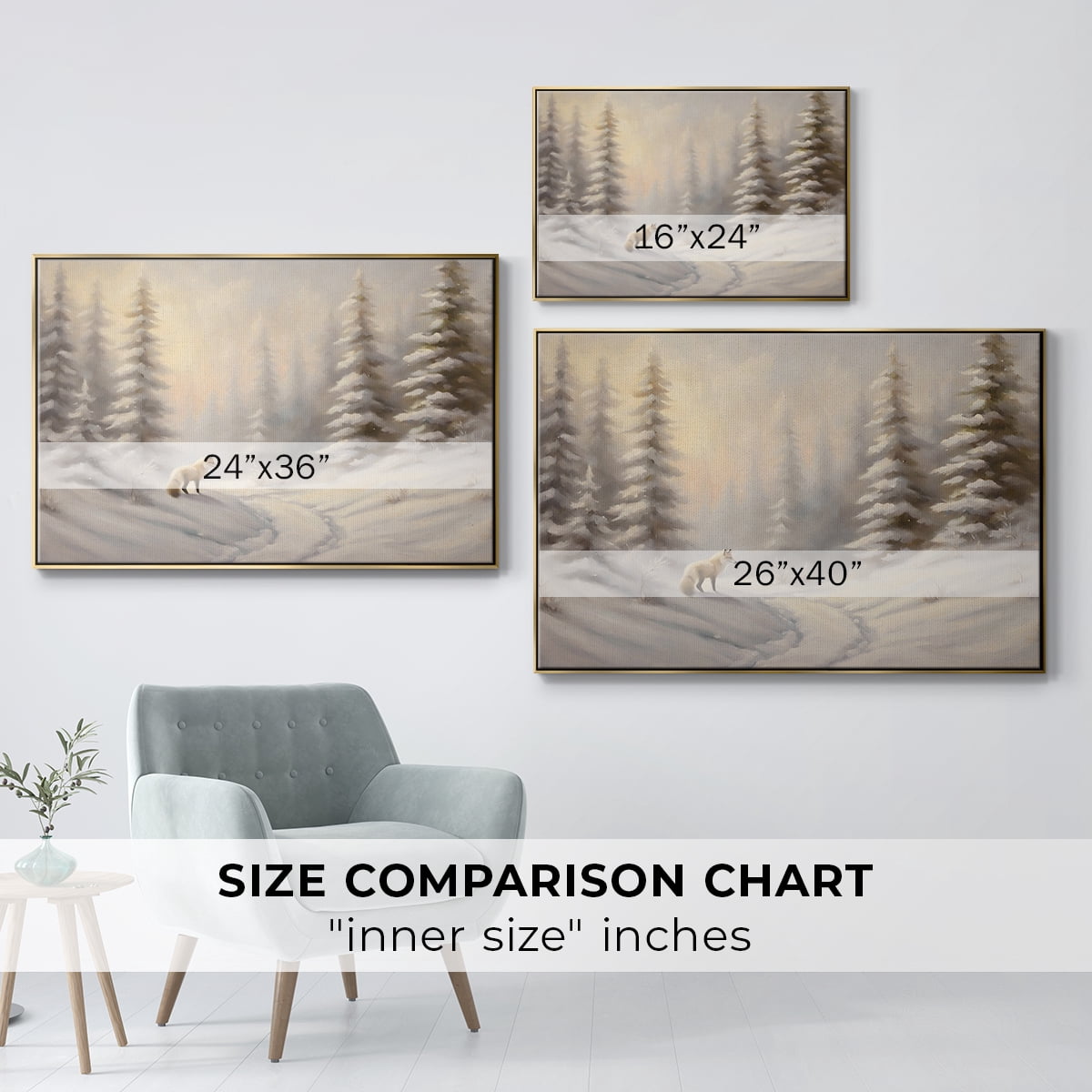 Vintage Landscape-CLXXV By Wexford Home Framed in Gold Wood Gallery Wrapped Canvas 25 in. x 37 in.