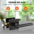 thumbnail image 5 of VEVOR Passage Door Matte Black Handle Door Lever Left or Right Handing Reversible Lever Non-Locking 5 Pack, 5 of 5