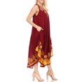 thumbnail image 4 of Sakkas Sundari Caftan Tank Dress / Cover Up - Chocolate / Gold - One Size, 4 of 5