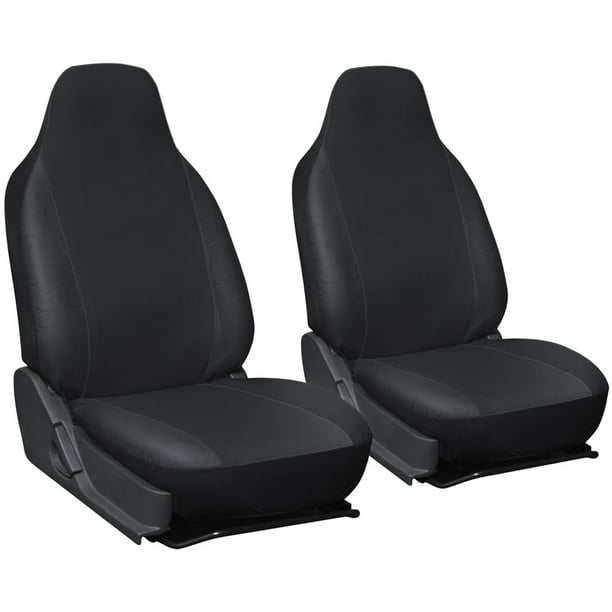 Oxgord 2Piece Integrated Faux Leather Bucket Seat Covers, Universal