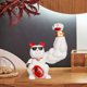 thumbnail image 5 of Dinero gato figurilla esculturas fortuna acogida gato accesorio feng shui gato estatua gran chino gato figurilla para decoración ornamento Blanco 2 Soledad Figurilla de gato, 5 of 8